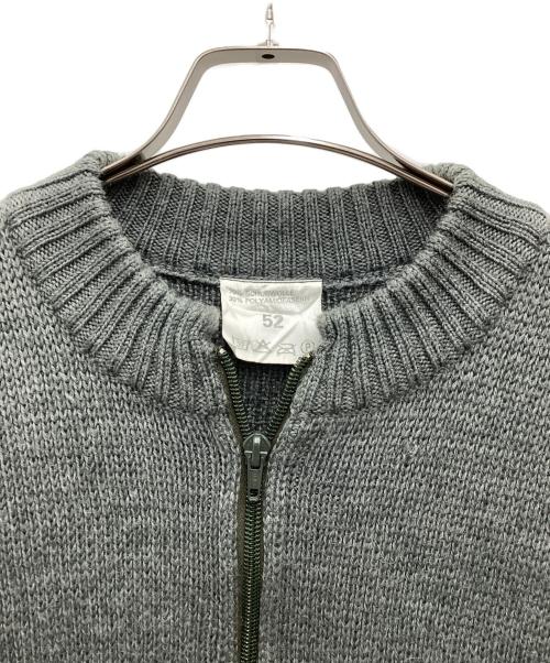 MILITARY（ミリタリー）MILITARY (ミリタリー) ハーフジップニット グリーン×グレー サイズ:SIZE Lの古着・服飾アイテム