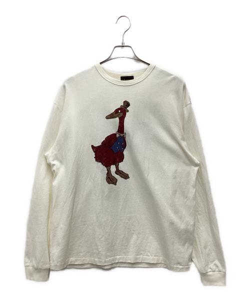 BY GLAD HAND（バイ グラッド ハンド）BY GLAD HAND (バイ グラッド ハンド) 長袖カットソー アイボリー サイズ:SIZE XLの古着・服飾アイテム