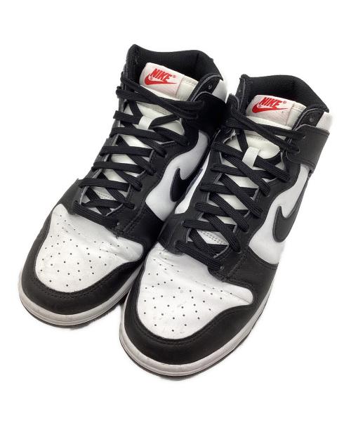NIKE（ナイキ）NIKE (ナイキ) WMNS DUNK HIGH ブラック×ホワイト サイズ:SIZE 27cmの古着・服飾アイテム