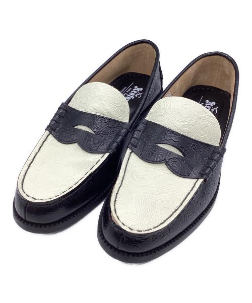 kenford（ケンフォード）kenford (ケンフォード) ペイズリーローファー ブラック サイズ:SIZE 25.5cmの古着・服飾アイテム