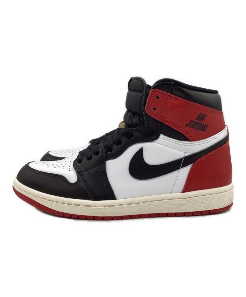 NIKE（ナイキ）NIKE (ナイキ) Air Jordan 1 Retro High OG Black Toe Reimagined ブラック×ホワイト×レッド サイズ:SIZE 25.5cmの古着・服飾アイテム