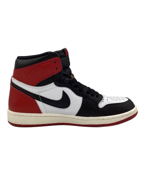 NIKE（ナイキ）NIKE (ナイキ) Air Jordan 1 Retro High OG Black Toe Reimagined ブラック×ホワイト×レッド サイズ:SIZE 25.5cmの古着・服飾アイテム