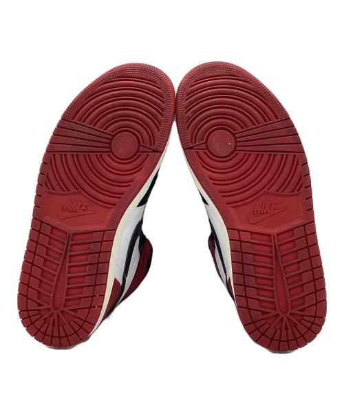 NIKE（ナイキ）NIKE (ナイキ) Air Jordan 1 Retro High OG Black Toe Reimagined ブラック×ホワイト×レッド サイズ:SIZE 25.5cmの古着・服飾アイテム