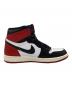 中古・古着 NIKE (ナイキ) Air Jordan 1 Retro High OG Black Toe Reimagined ブラック×ホワイト×レッド サイズ:SIZE 25.5cm：13000円