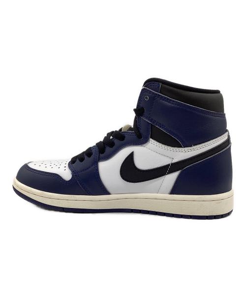 NIKE（ナイキ）NIKE (ナイキ) Air Jordan 1 Retro High OG ネイビー×ホワイト サイズ:SIZE 25.5cmの古着・服飾アイテム