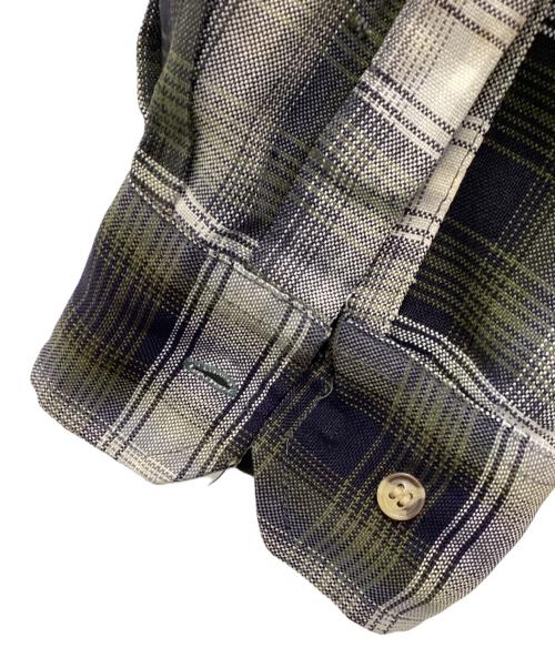 NORTHWEST TERRITORY（ノースウェストテリトリー）Northwest Territory (ノースウェストテリトリー) オンブレチェックシャツ 90s グレー×ホワイト サイズ:SIZE Lの古着・服飾アイテム