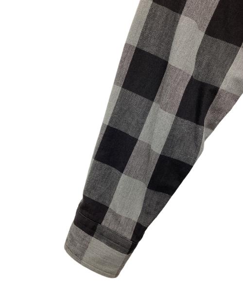 ST JOHN'S BAY（セントジョンズベイ）ST JOHN'S BAY (セントジョンズベイ) シャモアクロス シャモアチェックシャツ ブラック×グレー サイズ:SIZE Lの古着・服飾アイテム