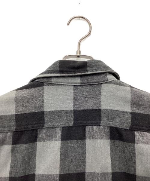 ST JOHN'S BAY（セントジョンズベイ）ST JOHN'S BAY (セントジョンズベイ) シャモアクロス シャモアチェックシャツ ブラック×グレー サイズ:SIZE Lの古着・服飾アイテム