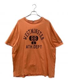 Champion（チャンピオン）の古着「半袖カットソー」｜オレンジ