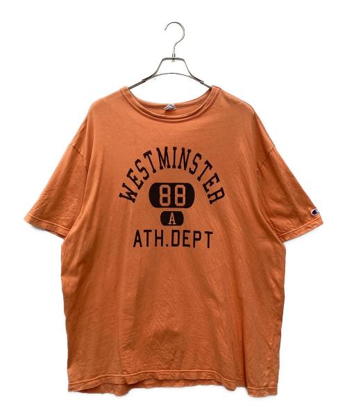 Champion（チャンピオン）Champion (チャンピオン) 半袖カットソー オレンジ サイズ:SIZE XXLの古着・服飾アイテム