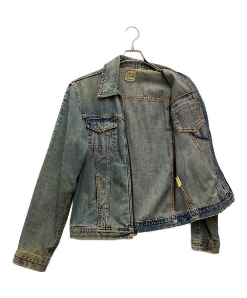 LEVI'S（リーバイス）LEVI'S (リーバイス) ショートホーン デニムジャケット 推定90～00s 香港製 復刻TALON ブルー サイズ:SIZE Lの古着・服飾アイテム