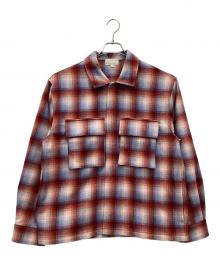 UNIVERSAL STYLE WEAR（ユニバーサルスタイルウエア）の古着「チェックシャツ」｜レッド