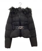 GYDAジェイダ）の古着「GDベルト付きショートダウンコート」｜ブラック