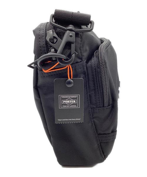 PORTER（ポーター）PORTER (ポーター) フラッシュショルダーバッグ ブラックの古着・服飾アイテム