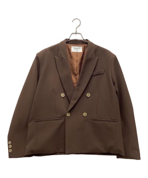 simpleproject（シンプルプロジェクト）simpleproject (シンプルプロジェクト) テーラードジャケット ブラウン サイズ:SIZE XLの古着・服飾アイテム