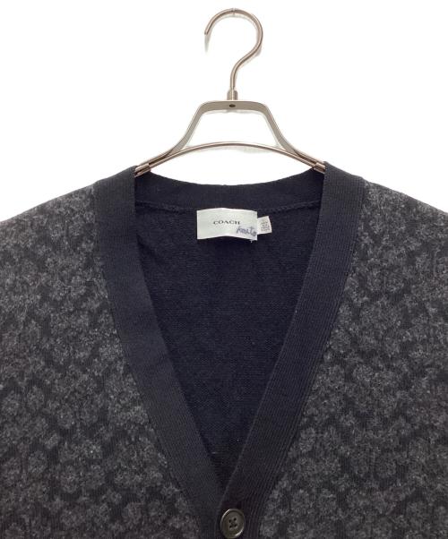 COACH（コーチ）COACH (コーチ) シグネチャーニットカーディガン ブラック サイズ:SIZE Mの古着・服飾アイテム