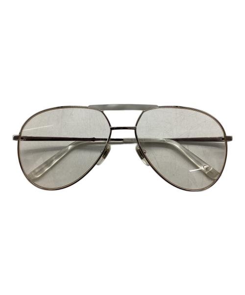 GUCCI（グッチ）GUCCI (グッチ) アビエーター 伊達眼鏡 シルバーの古着・服飾アイテム