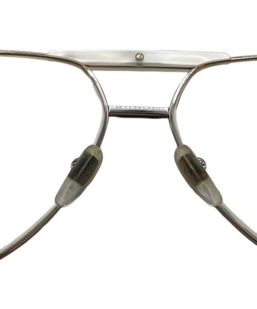GUCCI（グッチ）GUCCI (グッチ) アビエーター 伊達眼鏡 シルバーの古着・服飾アイテム