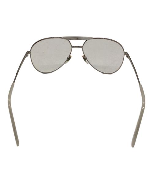 GUCCI（グッチ）GUCCI (グッチ) アビエーター 伊達眼鏡 シルバーの古着・服飾アイテム