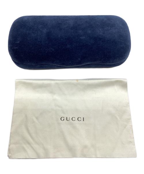 GUCCI（グッチ）GUCCI (グッチ) アビエーター 伊達眼鏡 シルバーの古着・服飾アイテム