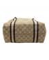中古・古着 GUCCI (グッチ) ハンドバッグ シェリーライン ベージュ×ゴールド：17000円