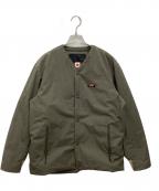 NANGAナンガ）の古着「ヒノックカーディガン ダウンジャケット 滋賀ダウン」｜オリーブ