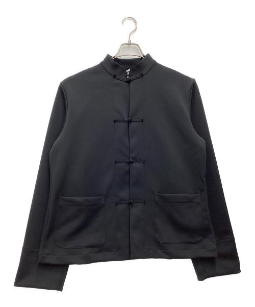 CDG（シーディージー）CDG (シーディージー) ポリエステルジャージーチャイナジャケット ブラック サイズ:SIZE XLの古着・服飾アイテム