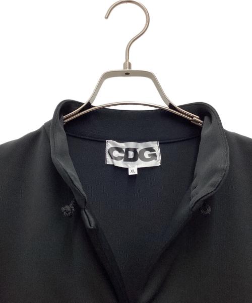 CDG（シーディージー）CDG (シーディージー) ポリエステルジャージーチャイナジャケット ブラック サイズ:SIZE XLの古着・服飾アイテム