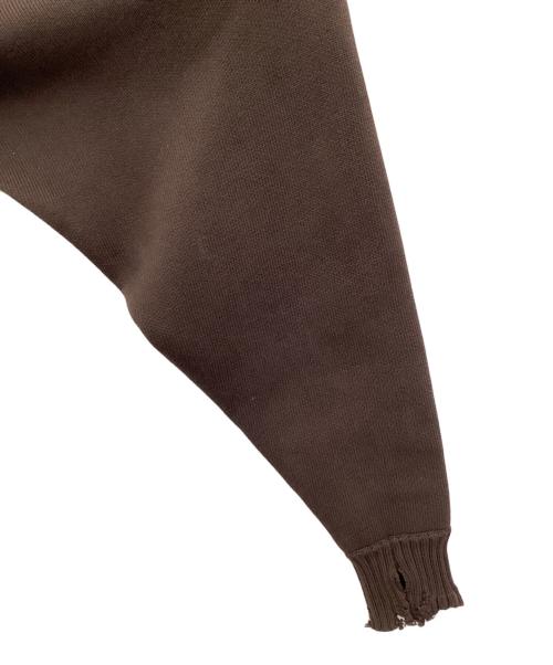 RIM.ARK（リムアーク）RIM.ARK (リムアーク) Damage fit knit tops 厚手ニット ブラウン サイズ:SIZE Freeの古着・服飾アイテム