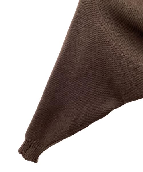 RIM.ARK（リムアーク）RIM.ARK (リムアーク) Damage fit knit tops 厚手ニット ブラウン サイズ:SIZE Freeの古着・服飾アイテム