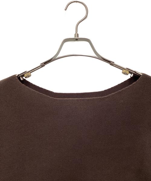 RIM.ARK（リムアーク）RIM.ARK (リムアーク) Damage fit knit tops 厚手ニット ブラウン サイズ:SIZE Freeの古着・服飾アイテム