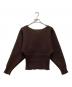 RIM.ARK（リムアーク）の古着「Damage fit knit tops 厚手ニット」｜ブラウン