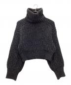 TODAYFULトゥデイフル）の古着「Volume Turtle 厚手ニット 23AW」｜ブラック