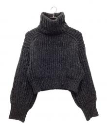 TODAYFUL（トゥデイフル）の古着「Volume Turtle 厚手ニット 23AW」｜ブラック