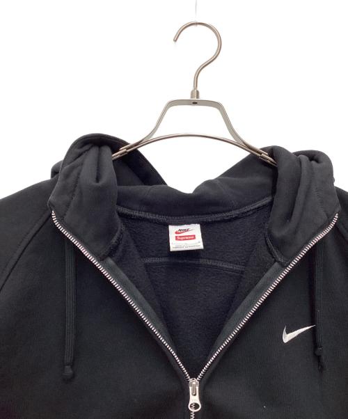 SUPREME（シュプリーム）Supreme (シュプリーム) NIKE (ナイキ) Zip Up Hooded Sweatshirt ブラック サイズ:SIZE XLの古着・服飾アイテム