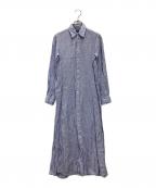 POLO RALPH LAURENポロ・ラルフローレン）の古着「長袖ワンピース」｜スカイブルー