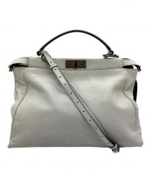 FENDI（フェンディ）の古着「ピーカブー ラージ トートバッグ」｜ホワイト