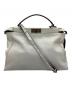 FENDI（フェンディ）の古着「ピーカブー ラージ トートバッグ」｜ホワイト