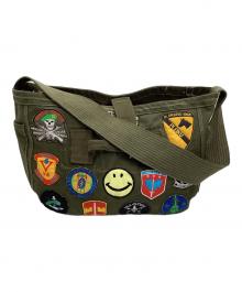 -（-）の古着「ワッペンショルダーバッグ 50s」｜オリーブ