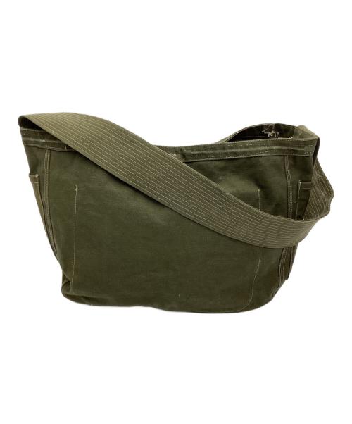 -（-）- (-) ワッペンショルダーバッグ 50s オリーブの古着・服飾アイテム