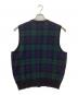 POLO RALPH LAUREN (ポロ・ラルフローレン) ラムウールベスト ネイビー×グリーン サイズ:SIZE L：8000円