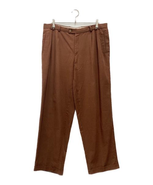 Jeitler（-）Jeitler (-) リネン混パンツ OPTIジップ 70s~80s ブラウン サイズ:SIZE 不明の古着・服飾アイテム