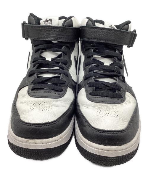 NIKE（ナイキ）NIKE (ナイキ) stussy (ステューシー) AIR FORCE1 MID ホワイト×ブラック サイズ:SIZE 28.5cmの古着・服飾アイテム