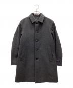 nano・universeナノ・ユニバース）の古着「メルトンステンカラーコート」｜ネイビー