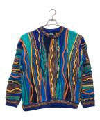 EMAROO AUSTRALIAエマルーオーストラリア）の古着「3D knit 厚手ニット 90s」｜マルチカラー