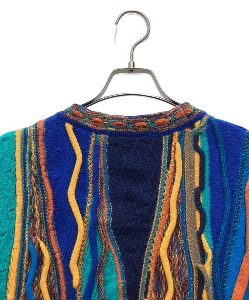 EMAROO AUSTRALIA（エマルーオーストラリア）EMAROO AUSTRALIA (エマルーオーストラリア) 3D knit 厚手ニット 90s マルチカラー サイズ:SIZE XLの古着・服飾アイテム