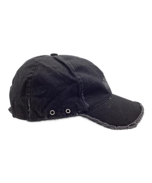 GRANCY（グランシー）GRANCY (グランシー) アイレットデザインダメージキャップ ブラックの古着・服飾アイテム