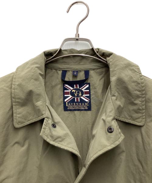 LAVENHAM（ラベンハム）LAVENHAM (ラベンハム) ナイロンステンカラーコート オリーブ サイズ:SIZE Mの古着・服飾アイテム