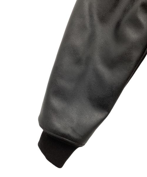 ZARA（ザラ）ZARA (ザラ) フェイクレザーブルゾン ブラック サイズ:SIZE Mの古着・服飾アイテム