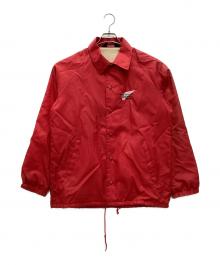 sportmaster（スポーツマスター）の古着「ナイロンジャケット 80s 企業ロゴ」｜レッド